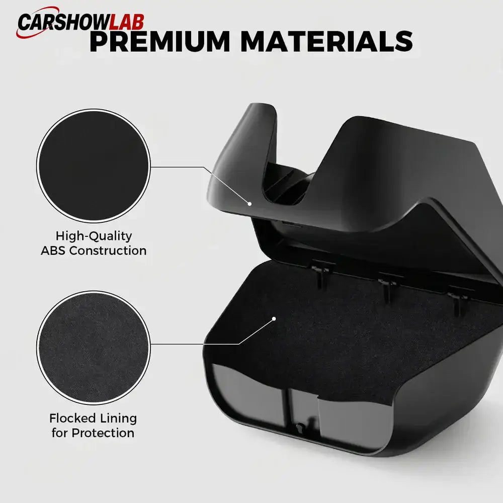 Hidden Sunglasses Case for Tesla Model Y 2025+ Juniper | Overhead Storage - Model Y Juniper 2025+ - Tesla Interior