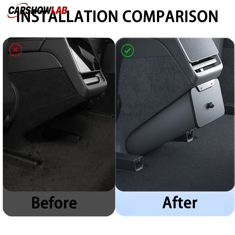 Magnetic Rear Seat Organizer & Trash Bin for Tesla Model 3 Highland 2024+ - Tesla Interior Accessories > Seat >