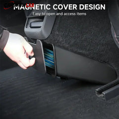 Magnetic Rear Seat Organizer & Trash Can for Tesla Model Y Juniper 2025+ - Tesla Interior Accessories > Seat >