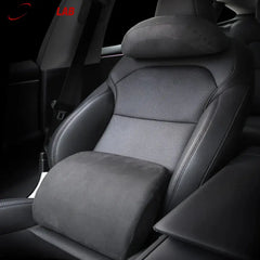 Premium Alcantara Tesla Neck & Back Support - Memory Foam Pillow for Model 3/Y - Tesla Interior Accessories > Seat >