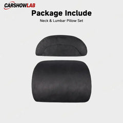 Premium Alcantara Tesla Neck & Back Support - Memory Foam Pillow for Model 3/Y - Tesla Interior Accessories > Seat >