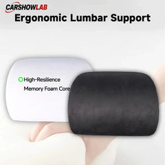 Premium Alcantara Tesla Neck & Back Support - Memory Foam Pillow for Model 3/Y - Tesla Interior Accessories > Seat >