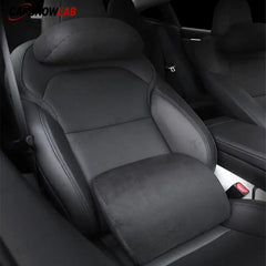 Premium Alcantara Tesla Neck & Back Support - Memory Foam Pillow for Model 3/Y - Tesla Interior Accessories > Seat >