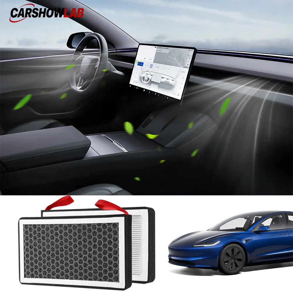 Premium Tesla Model 3 Cabin Air Filter - HEPA & Activated Carbon Replacement - Tesla Interior Accessories > Air Filter