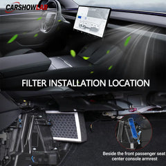 Premium Tesla Model 3 Cabin Air Filter - HEPA & Activated Carbon Replacement - Tesla Interior Accessories > Air Filter