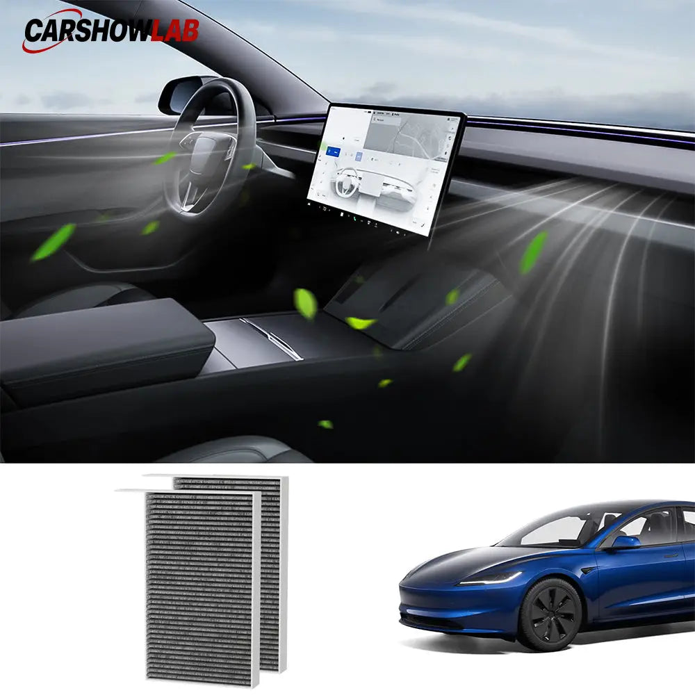Premium Tesla Model 3 Cabin Air Filter - HEPA & Activated Carbon Replacement - Tesla Interior Accessories > Air Filter