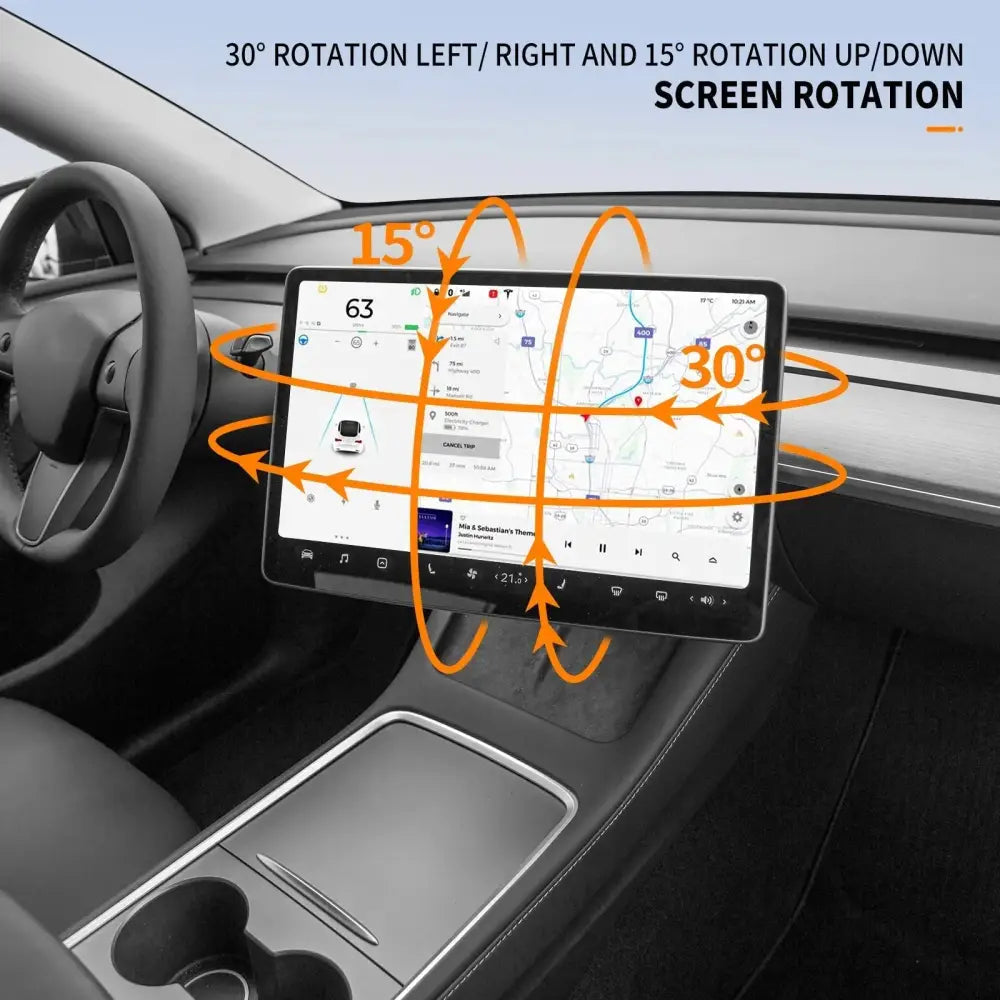 Rotating Screen Swivel Mount for 2024+ Tesla Model 3 Highland | Adjustable - Tesla Interior Accessories > Dashboard >