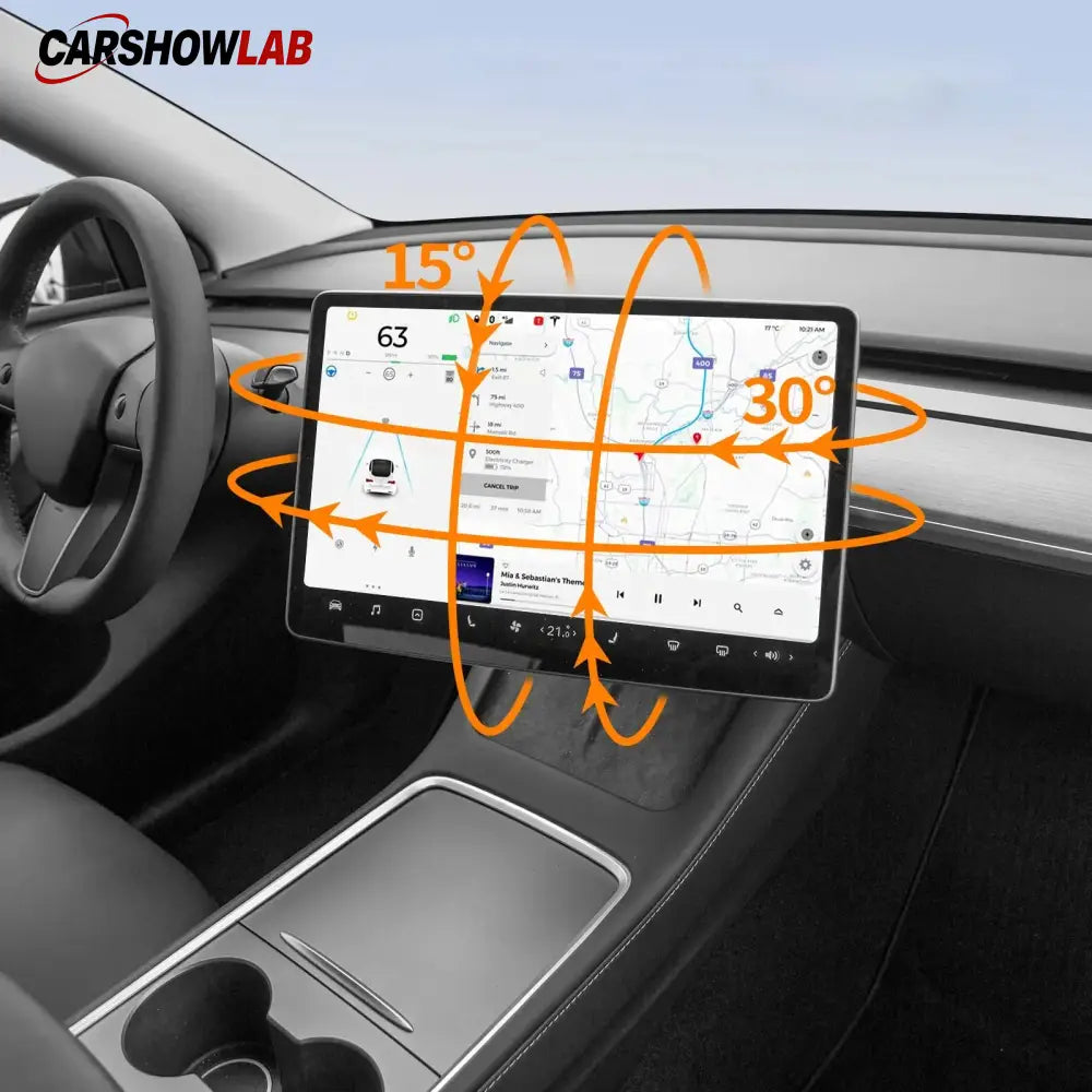 Rotating Screen Swivel Mount for 2024+ Tesla Model 3 Highland | Adjustable - Tesla Interior Accessories > Dashboard >