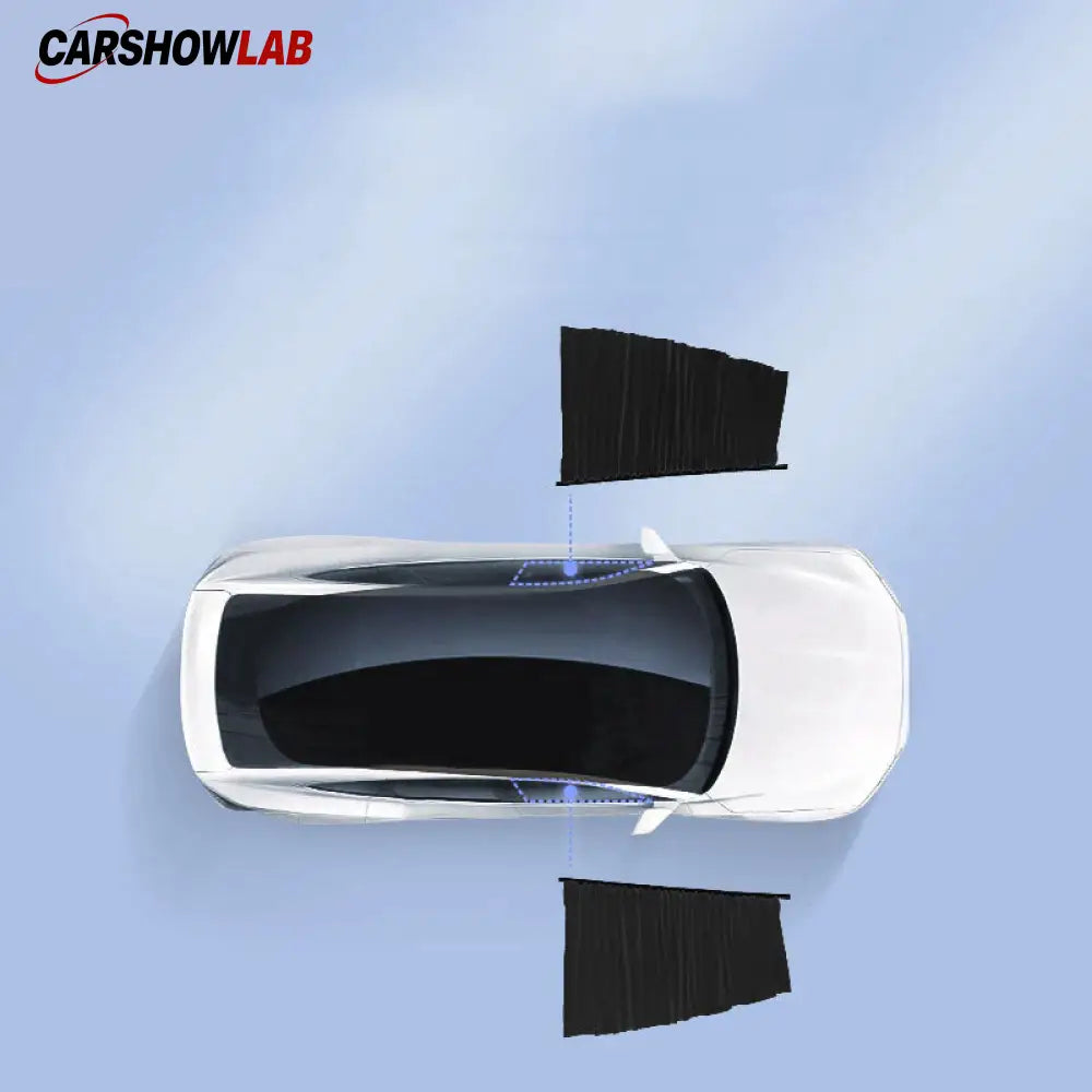 Sliding Privacy Sunshade for Tesla Model 3 & Y - Track Mount Window Curtain - Tesla Interior Accessories > Side Windows