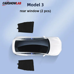 Sliding Privacy Sunshade for Tesla Model 3 & Y - Track Mount Window Curtain - Tesla Interior Accessories > Side Windows
