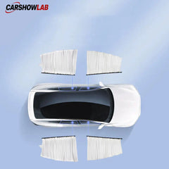 Sliding Privacy Sunshade for Tesla Model 3 & Y - Track Mount Window Curtain - Tesla Interior Accessories > Side Windows