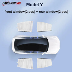 Sliding Privacy Sunshade for Tesla Model 3 & Y - Track Mount Window Curtain - Tesla Interior Accessories > Side Windows