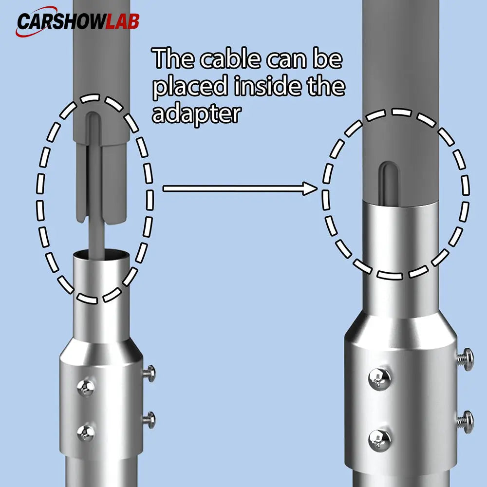Snap-On Starlink V2 Pipe Adapter - Heavy Duty Aluminum Mount for J-Pipes - Tesla Exterior Accessories > Starlink
