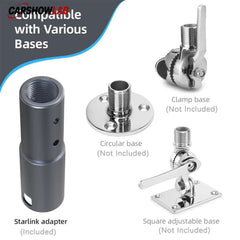 Starlink Gen 2 Pipe Mount Adapter - Aluminum J-Pole Bracket for V2 Satellite - Tesla Exterior Accessories > Starlink