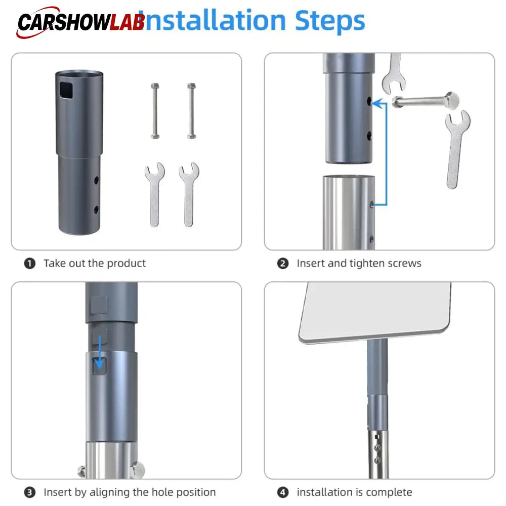 Starlink Gen 2 Pipe Mount Adapter - Aluminum J-Pole Bracket for V2 Satellite - Tesla Exterior Accessories > Starlink