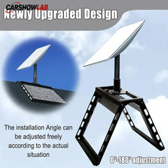 Starlink Gen 3 Adjustable Roof Mount - Heavy Duty No-Drill Ridge Bracket - Tesla Exterior Accessories > Starlink
