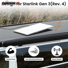 Starlink Gen 3 Locking Roof Mount - Heavy-Duty Dish Bracket for RVs & Trucks - Tesla Exterior Accessories > Starlink