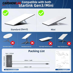 Starlink Gen 3 / Mini Ethernet Adapter - 4 Port Gigabit Hub for High Speed - Tesla Interior Accessories > Starlink