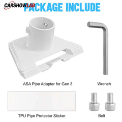 Starlink Gen 3 Pipe Adapter - Weatherproof Mounting Bracket for 1.49-1.96’’ Poles - Tesla Exterior Accessories >