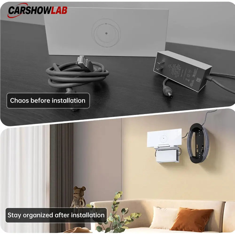 Starlink Gen 3 Router Wall Mount - Integrated Power Supply Bracket for UTR-32 - Tesla Interior Accessories > Starlink