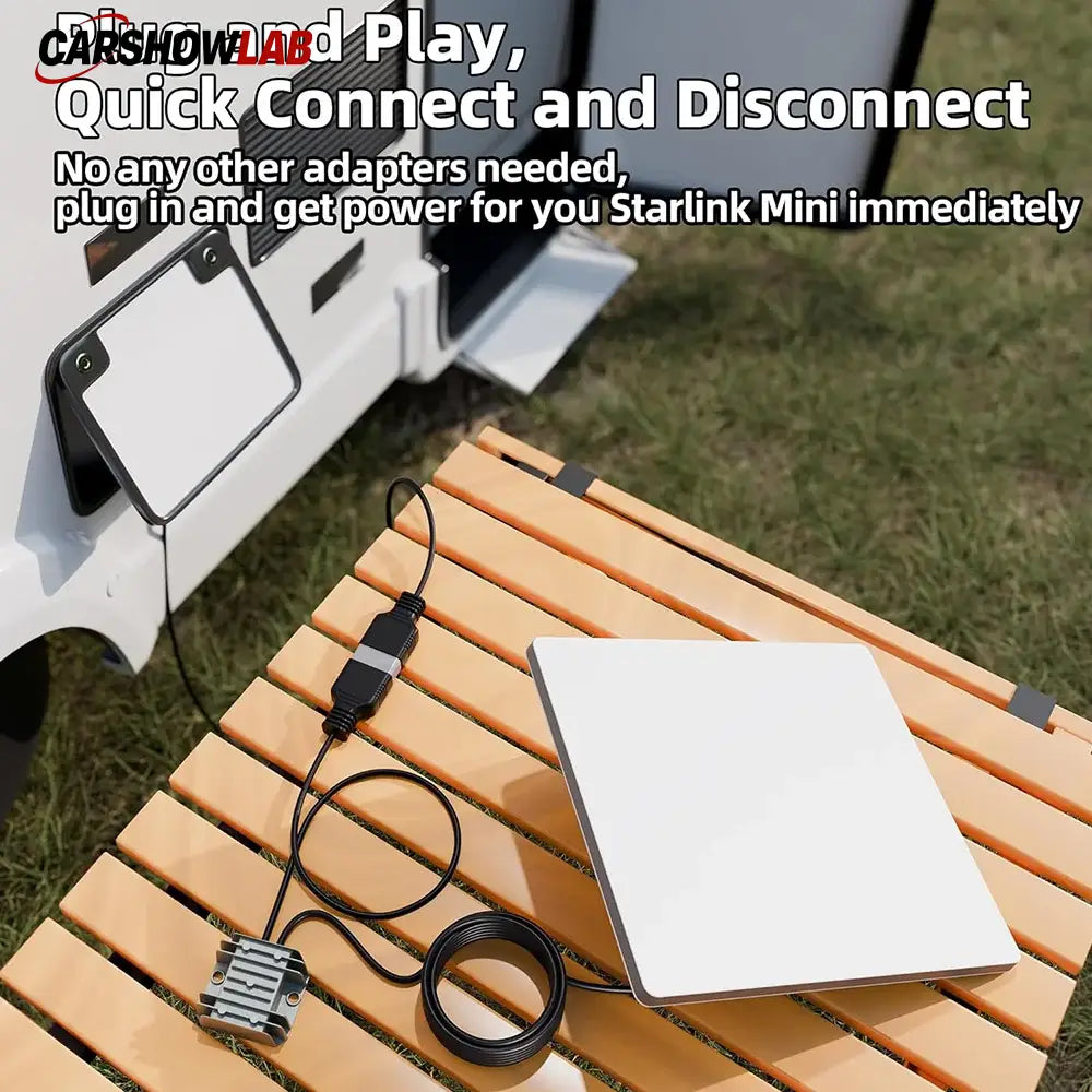 Starlink Mini DC Power Cable - 12V to 30V Step Up Converter & Anderson Connector - Tesla Exterior Accessories > Starlink