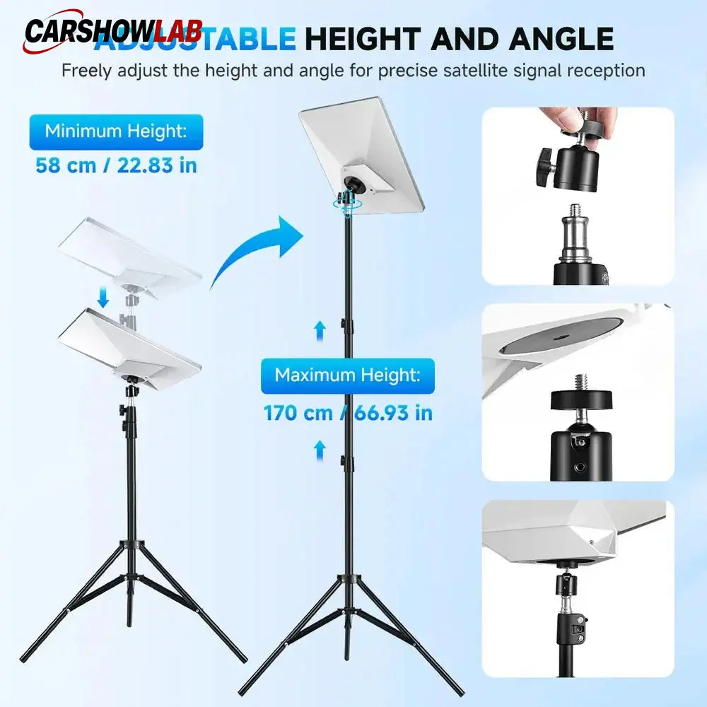 Starlink Mini Mount - Heavy Duty Adjustable Tripod for RV Camping & Boat - Tesla Exterior Accessories > Starlink
