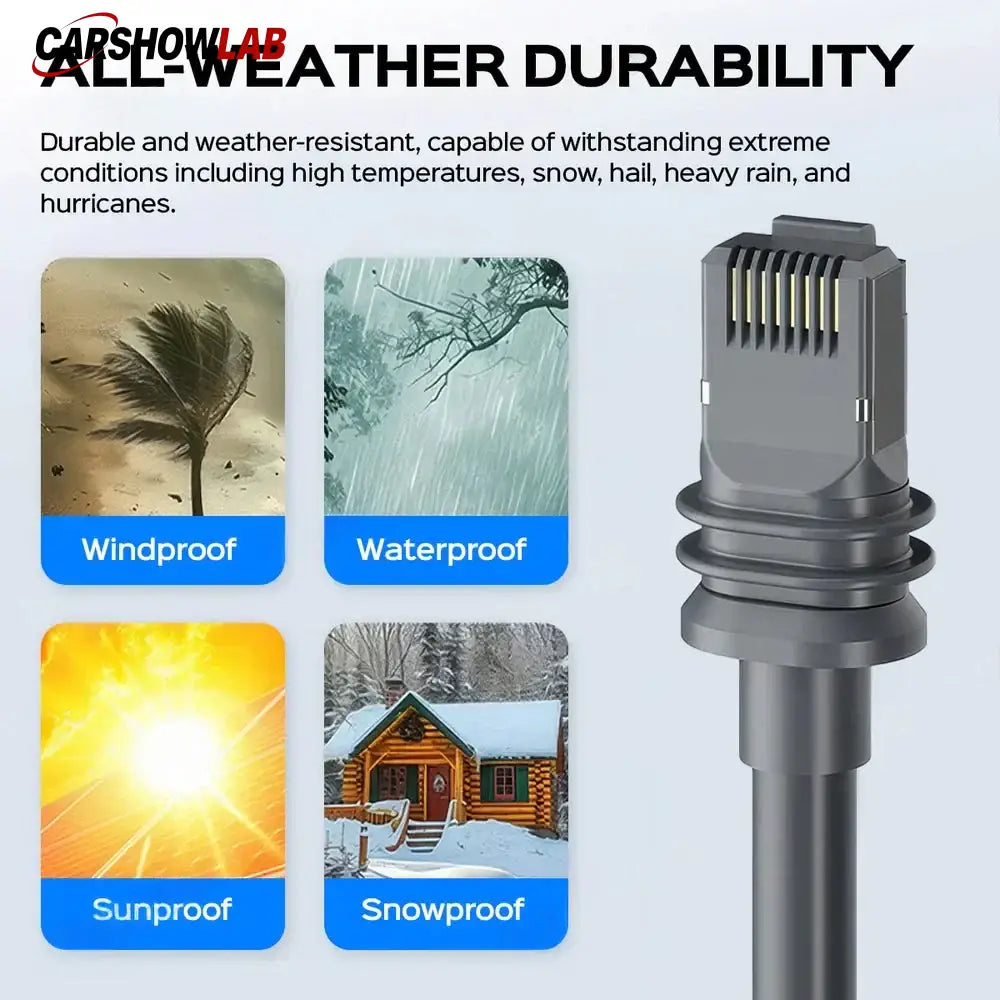 Starlink Mini to RJ45 Cable - Weatherproof Cat6A Ethernet for RV & Travel - Tesla Exterior Accessories > Starlink