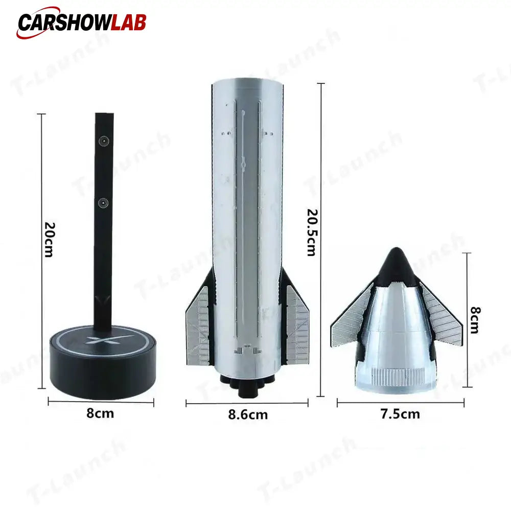 Starship Rocket Humidifier - LED Flame Mist SpaceX Decor & Gift 1:200 Scale - Tesla Interior Accessories > Rocket Model
