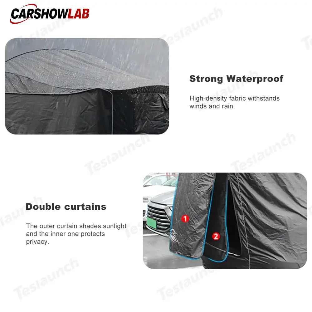 SUV Trunk Tent for Tesla Model Y | Waterproof Outdoor Camping Awning & Sunshade - Tesla Exterior Accessories > Camping