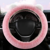 Tesla Bear Steering Wheel Protector - Warm Plush Cover for Model 3 Y S X - Tesla Interior Accessories > Steering wheels