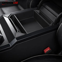 Tesla Cybertruck Center Console Storage Tray - Premium TPE Organizer Box - Tesla Interior Accessories > Center Console