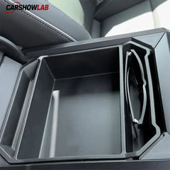 Tesla Cybertruck Center Console Storage Tray - Premium TPE Organizer Box - Tesla Interior Accessories > Center Console