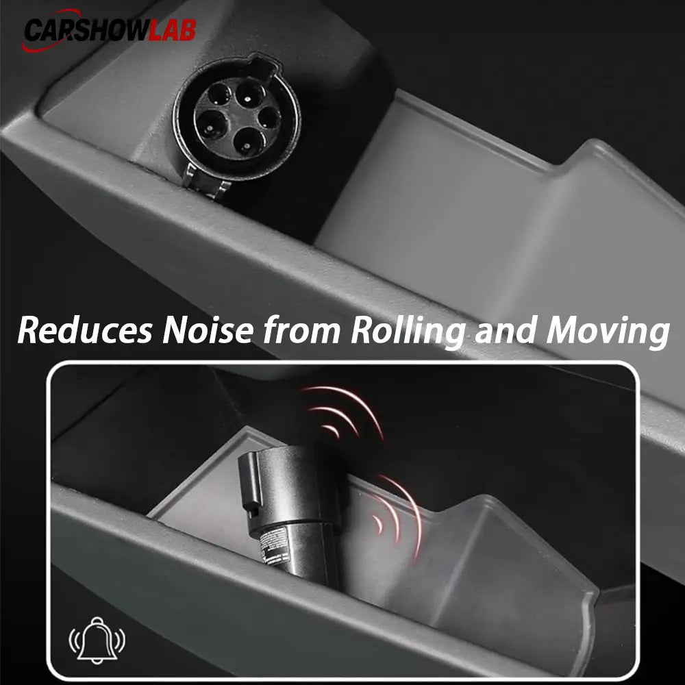 Tesla Cybertruck J1772 Adapter Storage Dock - Waterproof TPE Door Mount - Tesla Interior Accessories > Doors > Organizer