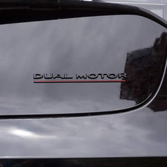 Tesla Dual Motor Rear Trunk Emblem - Premium Replacement Decal for Model 3 Y S X - Tesla Exterior Accessories >