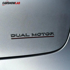 Tesla Dual Motor Rear Trunk Emblem - Premium Replacement Decal for Model 3 Y S X - Tesla Exterior Accessories >