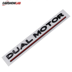 Tesla Dual Motor Rear Trunk Emblem - Premium Replacement Decal for Model 3 Y S X - Tesla Exterior Accessories >