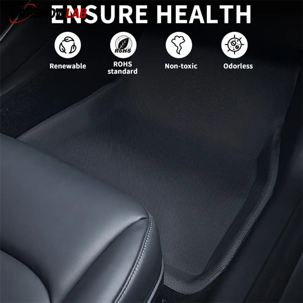 Tesla Model 3 All-Weather Floor Mats 2021-2023 - Custom XPE Interior Liners - Tesla Interior Accessories > Floor Mat