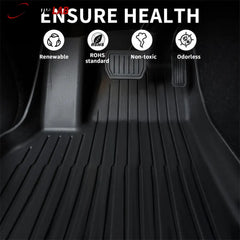 Tesla Model 3 Floor Mats 2021-2023 | Custom Fit All-Weather TPE Interior Set - Tesla Interior Accessories > Frunk Trunk