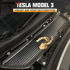 Tesla Model 3 Front Trunk Air Inlet Protector - Anti-Clog Intake Cover 21-23 - Tesla Interior Accessories > Frunk Trunk