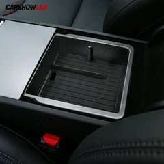 Tesla Model 3 Highland 2024+ Center Console Storage Box - Anti-Slip TPE Tray - Tesla Interior Accessories > Center