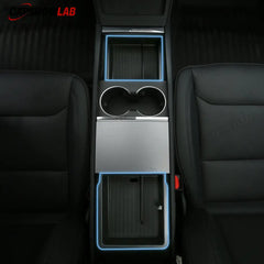 Tesla Model 3 Highland 2024+ Center Console Storage Box - Anti-Slip TPE Tray - Tesla Interior Accessories > Center