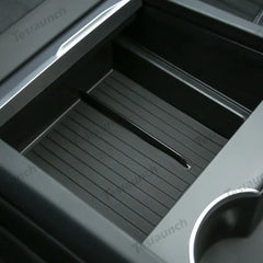 Tesla Model 3 Highland 2024+ Center Console Storage Box - Anti-Slip TPE Tray - Tesla Interior Accessories > Center