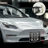 Tesla Model 3/Y Adjustable No Drill Front License Plate Holder - Aluminum - Tesla Exterior Accessories > Exterior Wrap