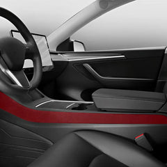 Tesla Model 3/Y Alcantara Console Side Cover - Premium Interior Trim Upgrade - Tesla Interior Accessories > Center