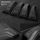 Tesla Model 3/Y Alcantara Door Button Trim - Premium Interior Upgrade Wrap - Tesla Interior Accessories > Doors > Door