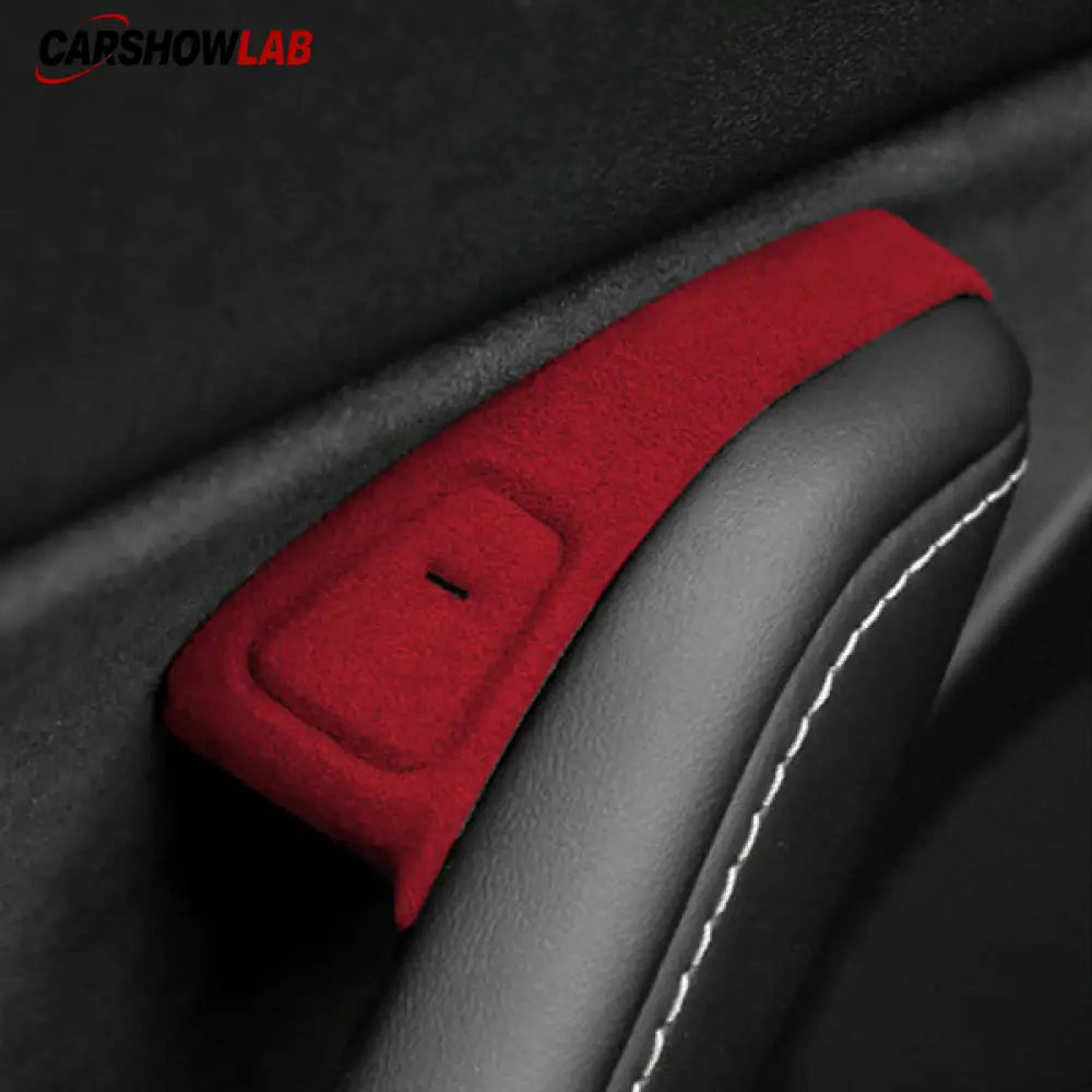 Tesla Model 3/Y Alcantara Door Button Trim - Premium Interior Upgrade Wrap - Tesla Interior Accessories > Doors > Door
