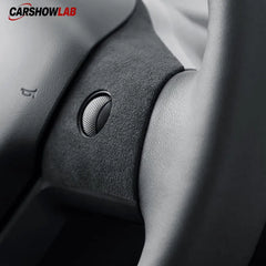 Tesla Model 3/Y Alcantara Steering Wheel Trim - Custom Non-Slip Interior Cover - Tesla Interior Accessories > Steering