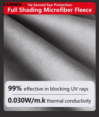 Tesla Model 3/Y Alcantara Suede Sunshade - Ice Crystal Double Insulation - Tesla Interior Accessories > Sunroof >