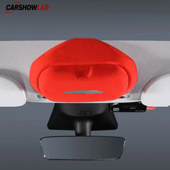 Tesla Model 3/Y Alcantara Sunglasses Case - Official Suede Storage Organizer - Tesla Interior Accessories > Sunglasses