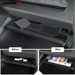 Tesla Model Y 2025+ Juniper Glove Box Drawer TPE Waterproof Storage Tray - Tesla Interior Accessories > Glove Box